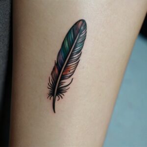 feather infinity tattoo designs