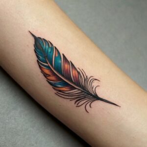 feather pen tattoo designs