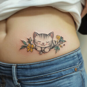 female belly tattoos designs