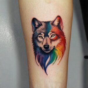 female wolf tattoo designs