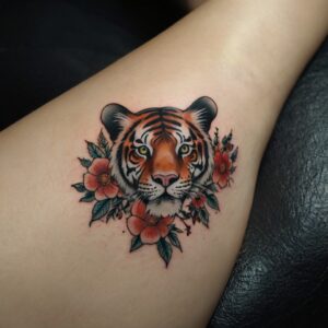 feminine tiger tattoo designs