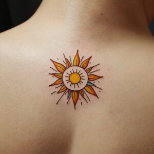 filipino sun tattoo design