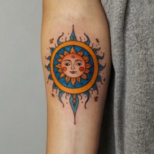 filipino tribal sun tattoos designs