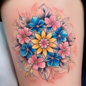 flower mandala tattoo designs