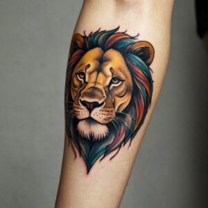 foo lion tattoo design