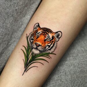 forearm tiger tattoo designs