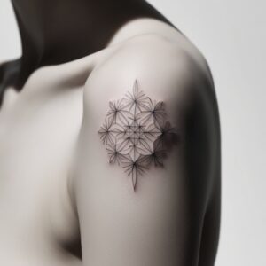 geometric design tattoo