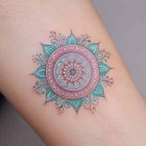 geometric mandala tattoo design