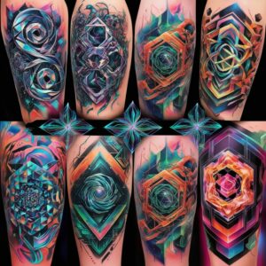 geometric tattoo stencil designs