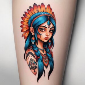 girl indian dead american tradition tattoo