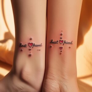 girly best friend tattoos