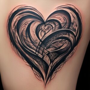 heart and name tattoo designs