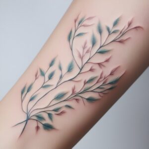 heart and vine tattoo designs