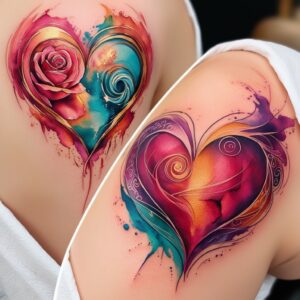 heart shape tattoo designs