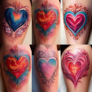 heart tattoo designs for guys