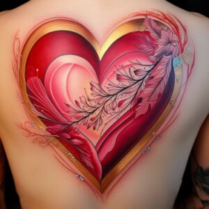 heart tattoo with names designs