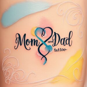 in loving memory of mom and dad tattoos