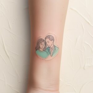 in loving memory tattoos for mom and dad