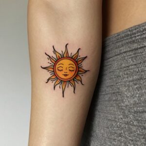 indian sun tattoo designs