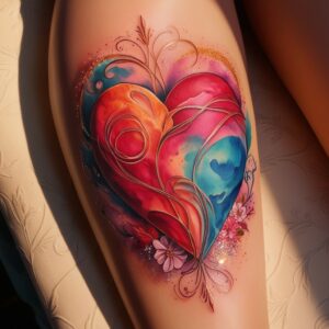 king and queen of hearts tattoo designs