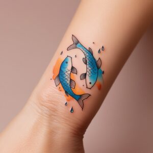 koi fish and lotus tattoo designs