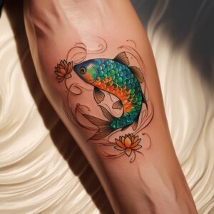 koi fish sleeve tattoos designs