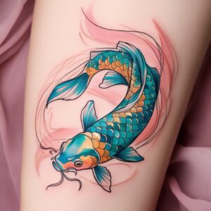 koi fish tattoo design