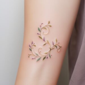 leg vine tattoo designs