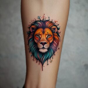 lion and cub tattoo designs