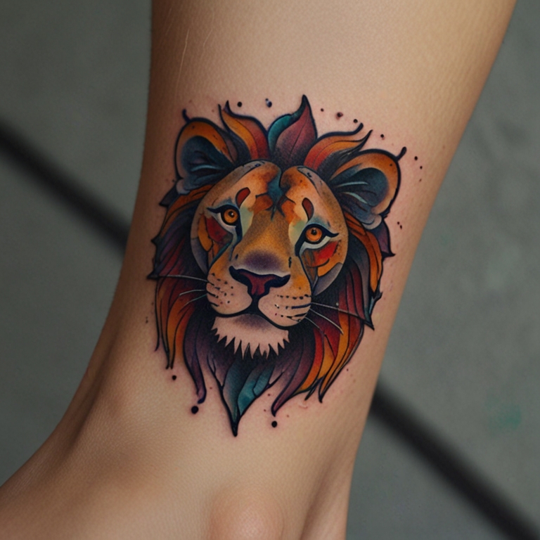 lion and cubs tattoo designs