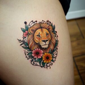 lion cubs tattoo design