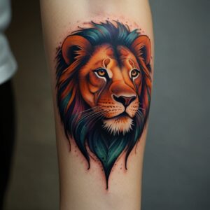 lion head tattoo designs