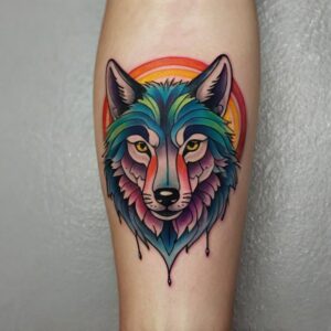 lone wolf tattoo designs