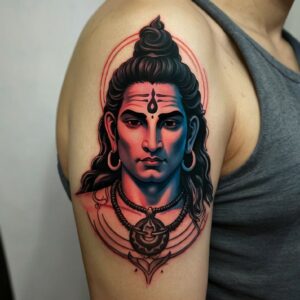 lord shiva and hanuman tattoo