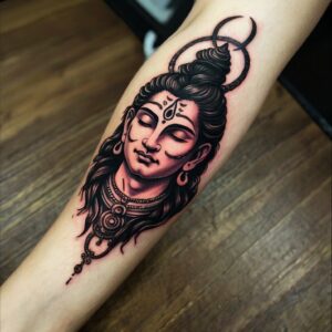 lord shiva face tattoo