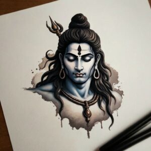 lord shiva forearm tattoo