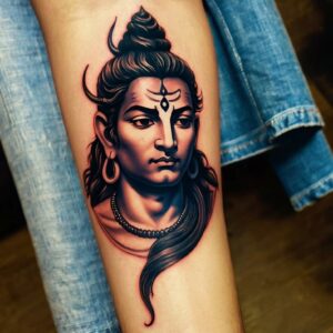 lord shiva full sleeve tattoo