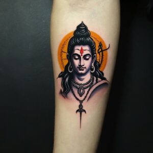 lord shiva hand tattoo