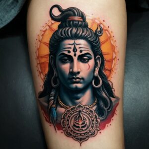 lord shiva trident tattoo