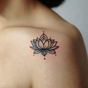 lotus flower and butterfly tattoo designs