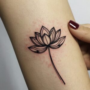 lotus flower tattoo designs on foot