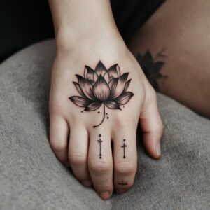 lotus flower tribal tattoo designs