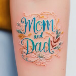 love mom and dad tattoos