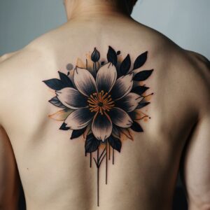 male flower tattoo designs