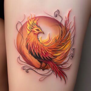 male phoenix tattoo designs