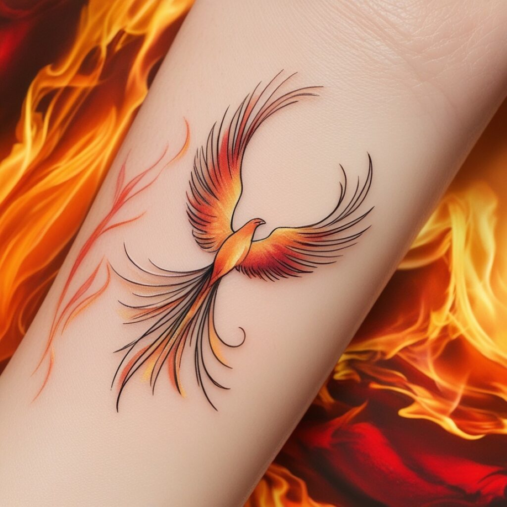 male tribal phoenix tattoo designs