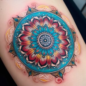 mandala flower tattoo designs