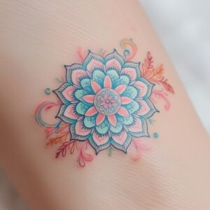 mandala sternum tattoo designs