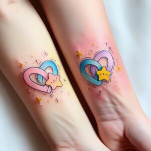 meaningful unique best friend tattoos