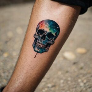 mens skull tattoo sleeve